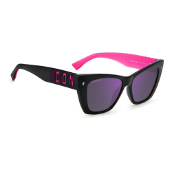 DSQUARED2 ICON 0006/S 3MR-BLACK FUCHSIA