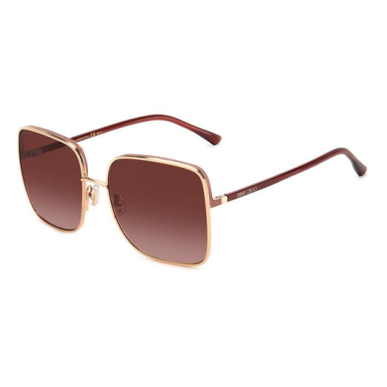 JIMMY CHOO ALIANA/S NOA-GOLD BURGUNDY