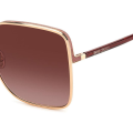 JIMMY CHOO ALIANA/S NOA-GOLD BURGUNDY