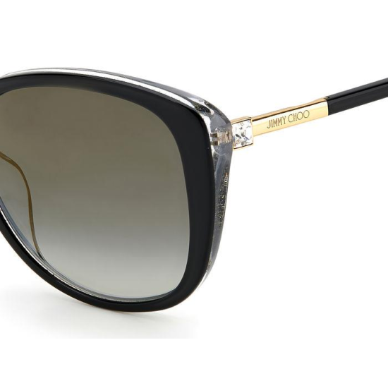 JIMMY CHOO ALY/F/S AE2-BLACK MICA GREEN