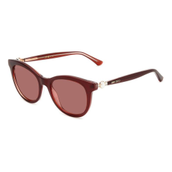 JIMMY CHOO ANNABETH/S MWU-PEARLED BURGUNDY