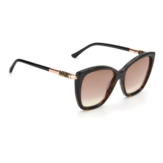 JIMMY CHOO ROSE/S 086-DARK HAVANA