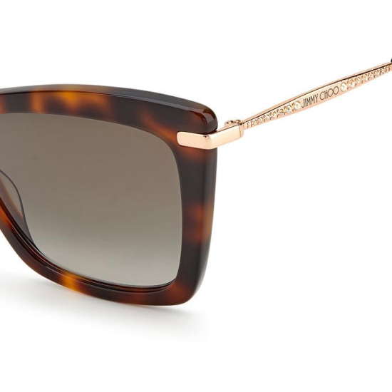 JIMMY CHOO SADY/S 086-DARK HAVANA