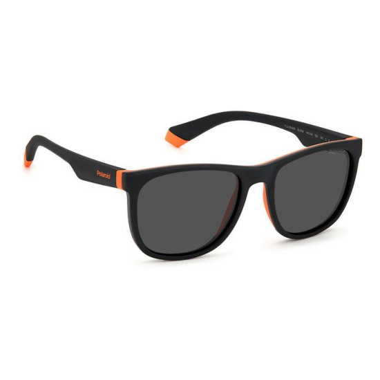 POLAROID KIDS PLD 8049/S 8LZ-BLACK ORANGE